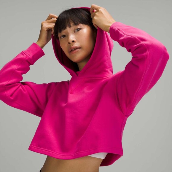 Lululemon All Yours Cropped Hoodie Sonic Pink - Picture 2 of 10